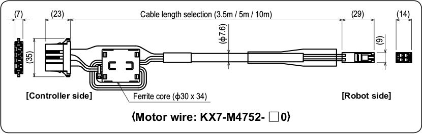 电机线:KX7-M4752-□0