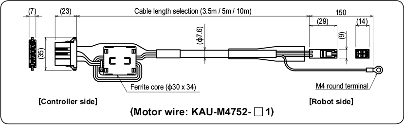 电机线:KAU-M4752-□1 .